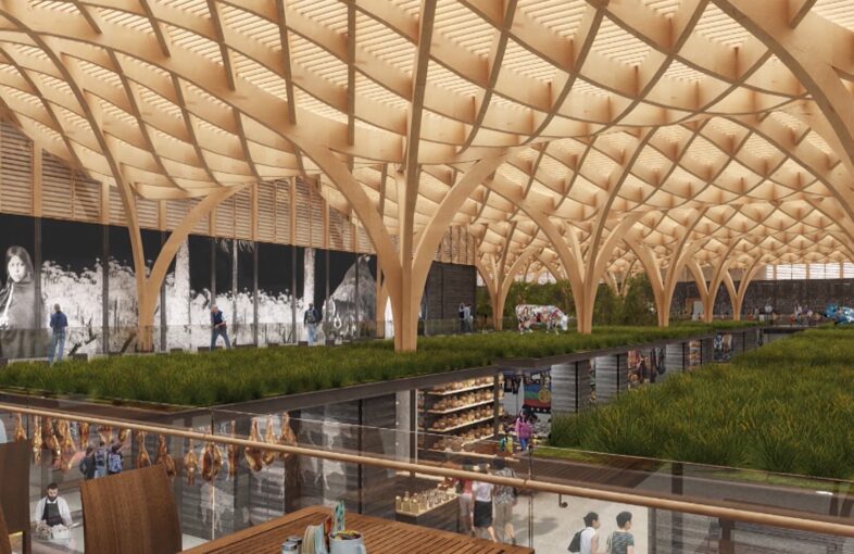 » Nuevo Mercado de madera en Temuco busca que visitantes vivan