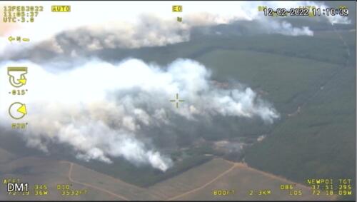 Multifocos en incendio Campo Amor, Mulchen